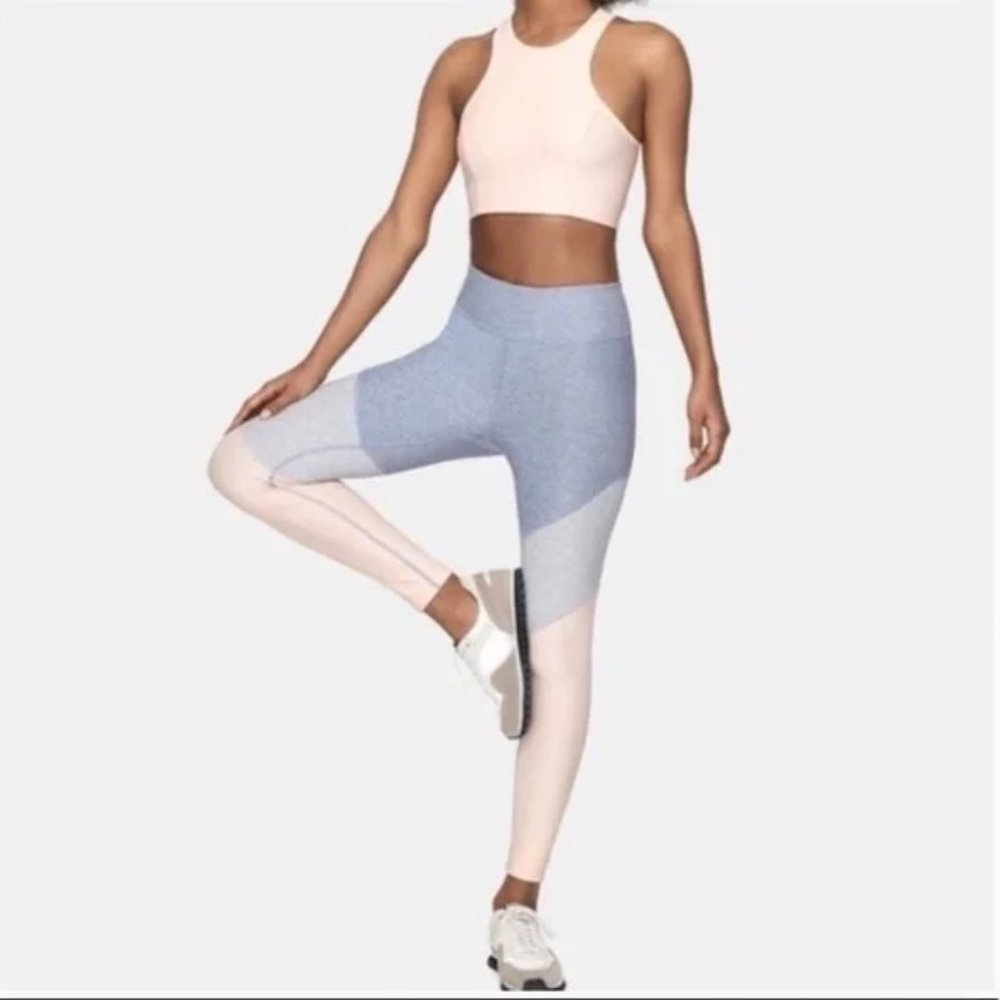 Outdoor Voices Springs 7/8 color block High Rise Legging - Picture 1 of 8